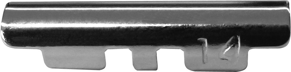 Flex metal band, stainless steel, 18 mm, steel, polished/brushed, with replaceable watch end