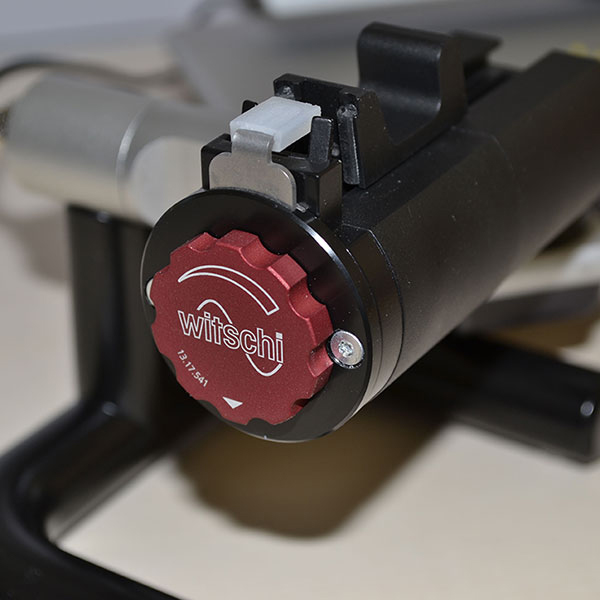 Mikrofon-Niederhalter mit Drehrad für Witschi Micromat C