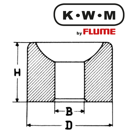 KWM-Einpresslager Messing L56, B 0,15-H 1,0-D 1,22 mm