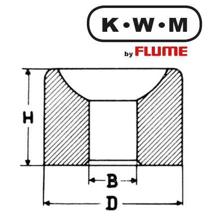 KWM-Einpresslager Messing L17, B 1,3-H 1,4-D 2,72 mm