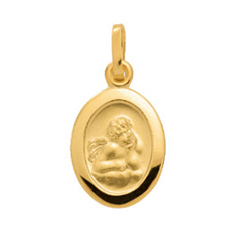 Medaille Gold 585/GG Amor, oval