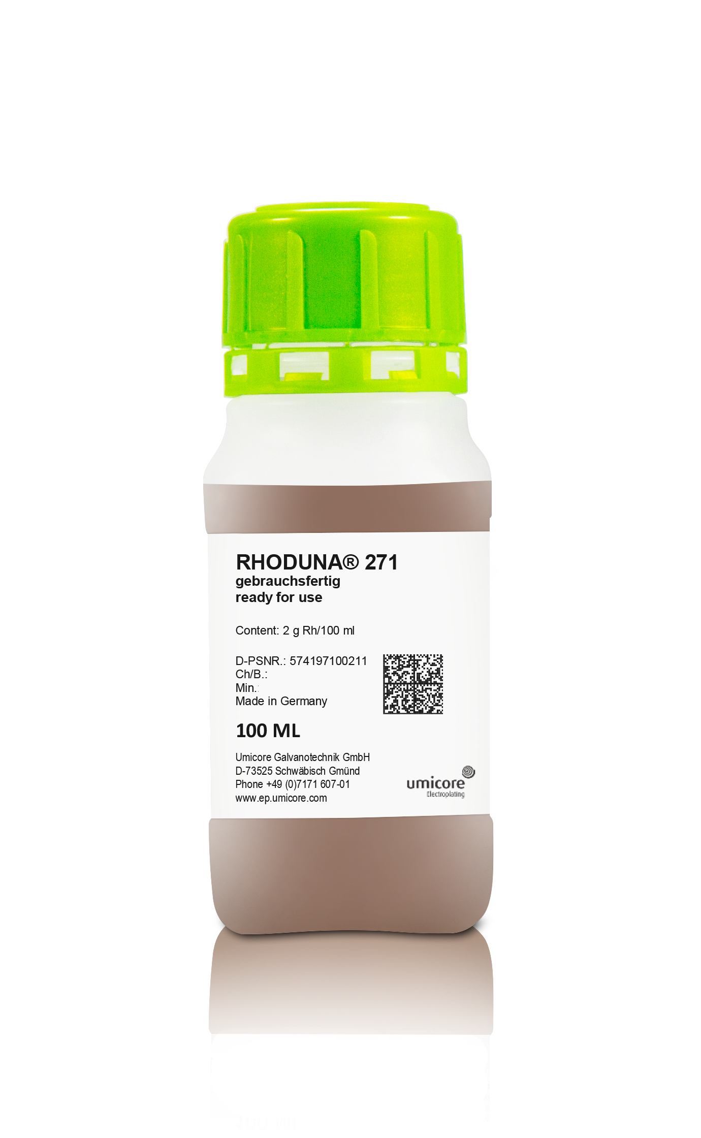 Rhodium bath for electroplating Wieland