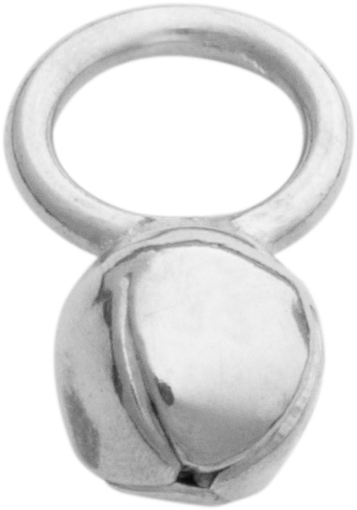 _ Sternkapsel Silber 925/- Außen Ø 3,50mm mit großer Öse, geschlossen