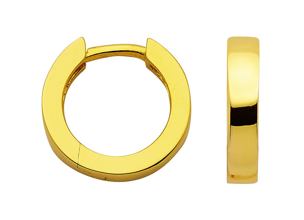 Creolen 2 Paar Silber 925/verg. poliert Ø 12,8mm