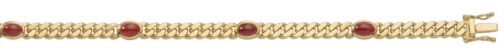 _ Bracelet gold 585/GG, ruby