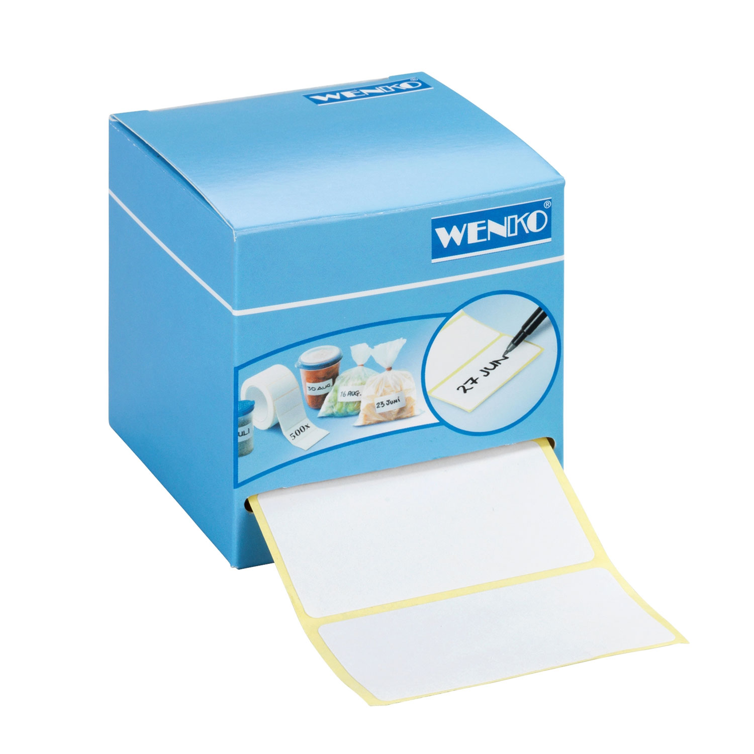 Adhesive labels 500 pieces in a practical dispenser box