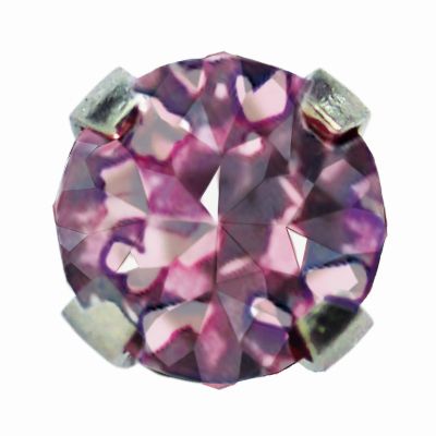 Prikbel Systeem 75 Goud 585/- gerhodineert Chaton Roze Studex