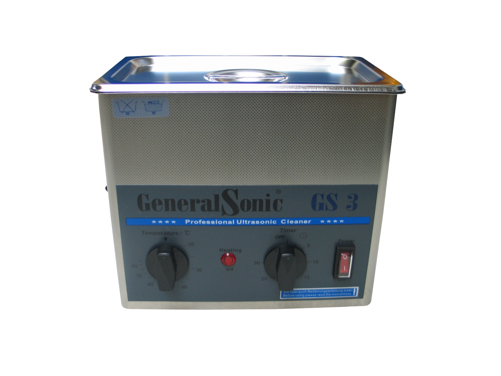 Ultraschallgerät General Sonic 3 Liter - mit Korb und Deckel