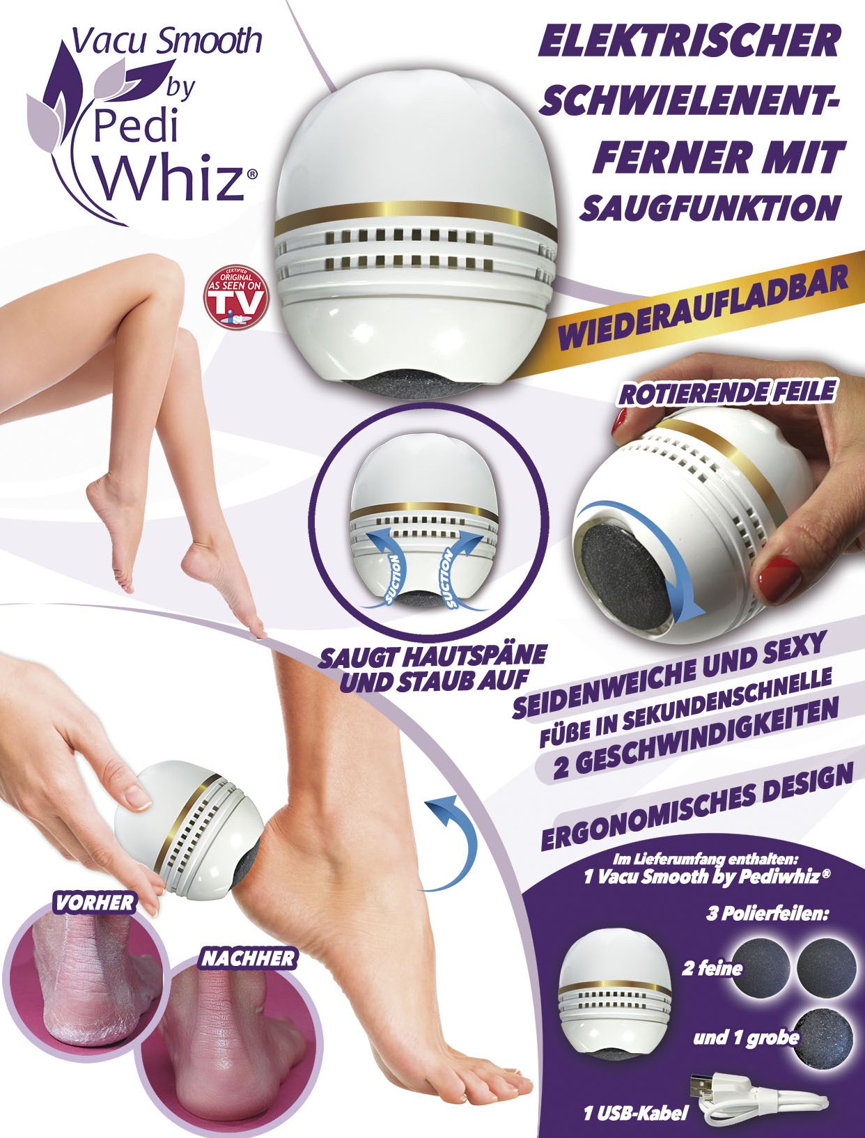 PediWhiz Vacu Smooth Callus Remover