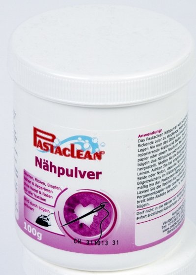 Pastaclean Nähpulver - Flicken, Stopfen, Nähen ohne Nadel & Faden