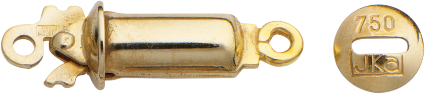 Mechanism for soldering underneath gold 750/- Gg length 7.50mm