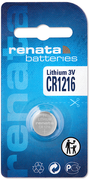 Renata 1216 Lithium Knopfzelle