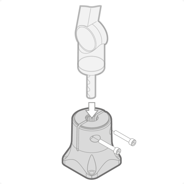 _ Screw-on base for LENSLED II and UNILED II