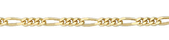 Collierkette Gold 333/GG, Figaro 40cm