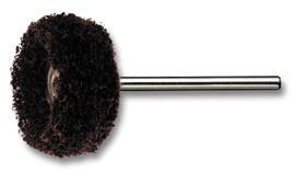 Abrasive brushes, medium, mounted