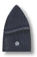 Lederband Charleston 14mm marineblau mit Alligatorprägung