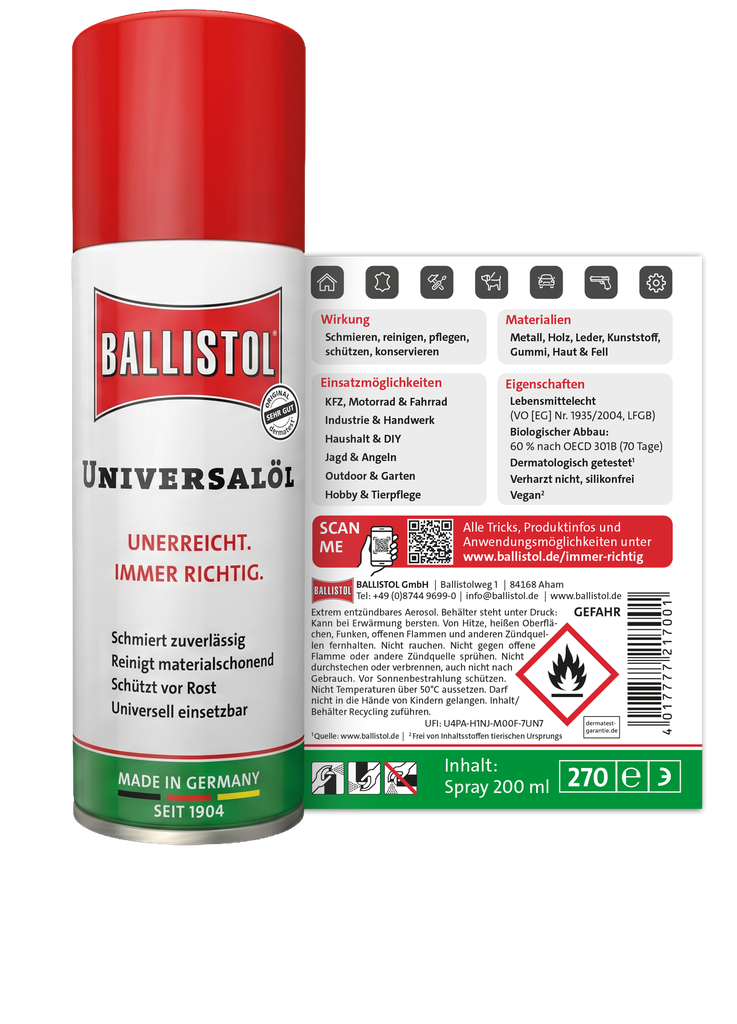 BALLISTOL Universalöl Spray, 200ml