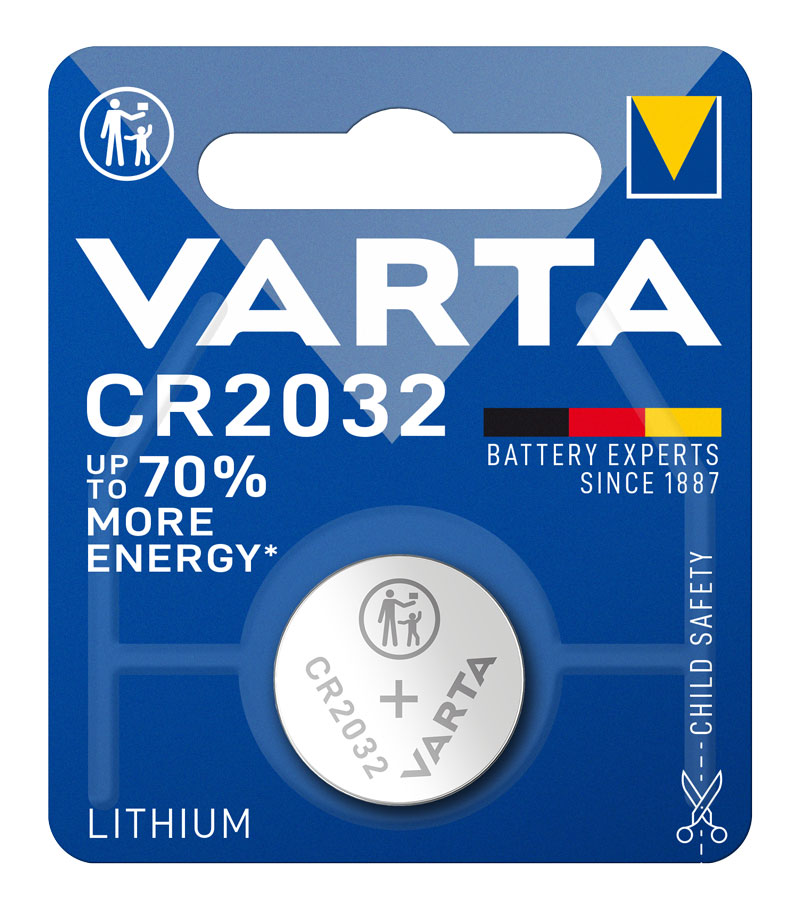 Varta 2032 Lithium Knopfzelle <br/>Nr.IEC: CR2032