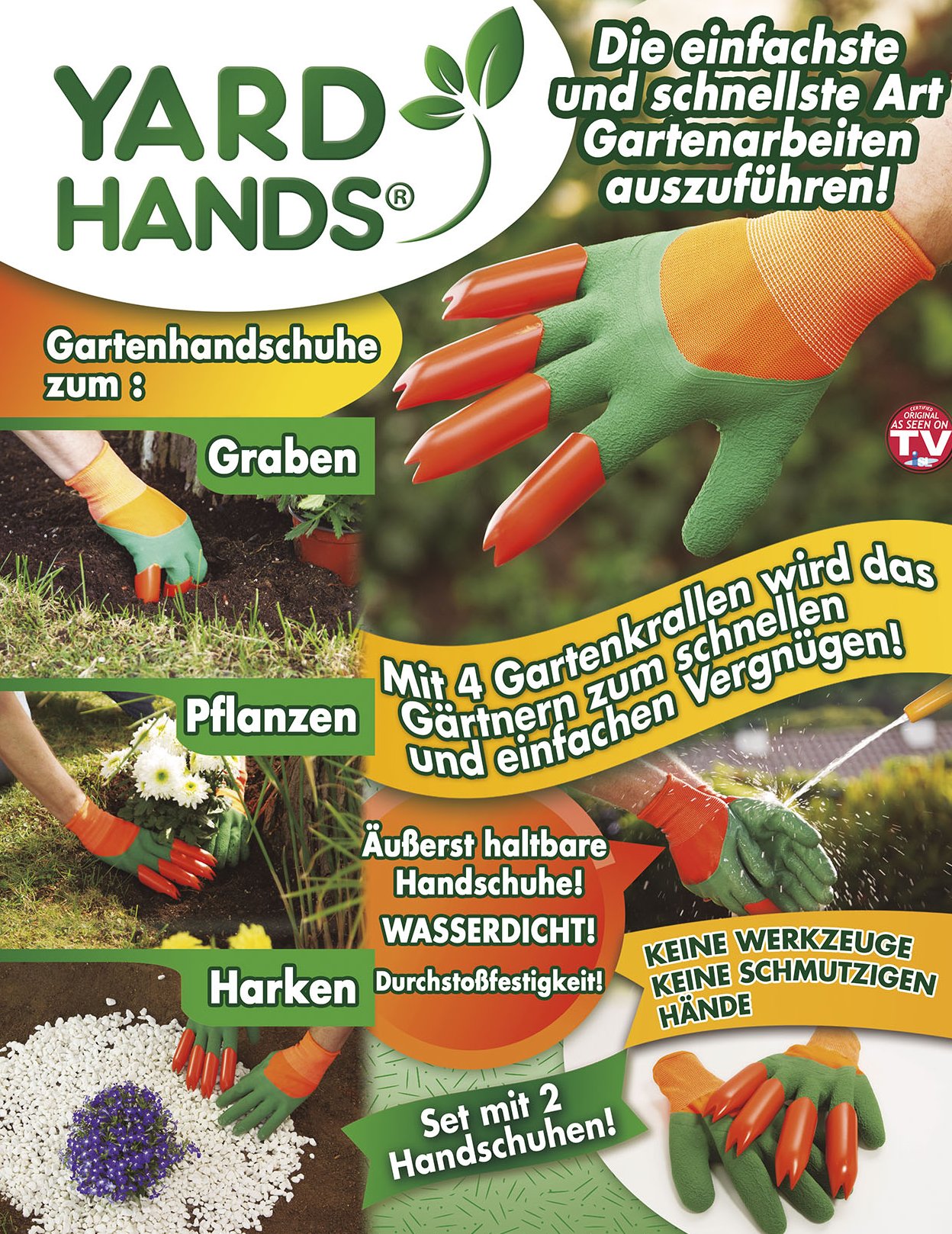 Tuinhandschoenen met klauwen