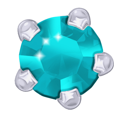 Prikbel Estelle System II 4,00mm Mint 925/- Zilver