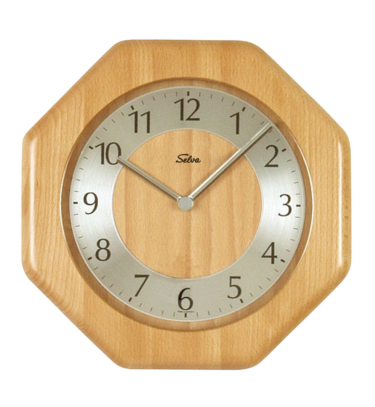 _ SELVA Funk-Wanduhr Buche Arrach