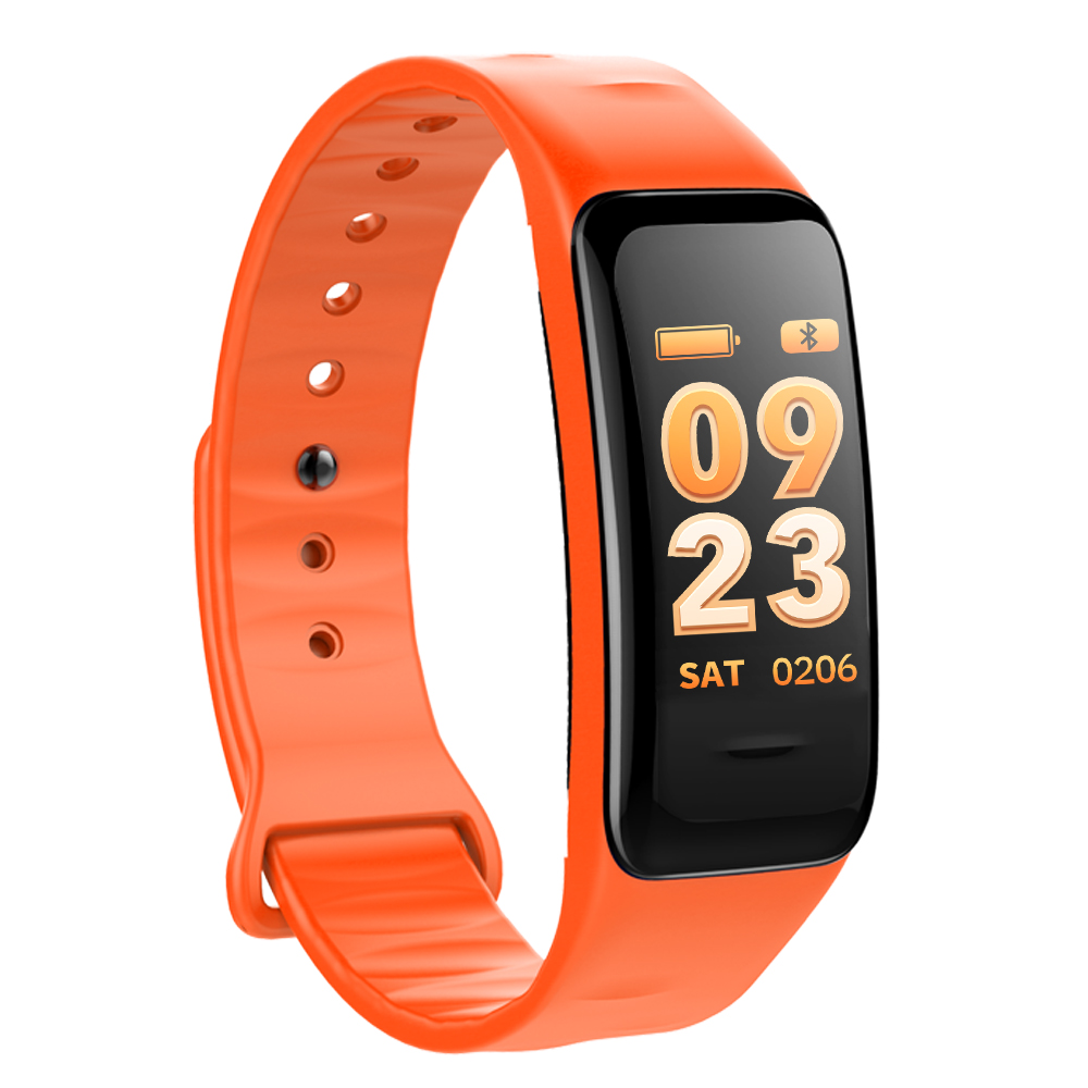 Fitness Tracker, orange, mit Farbdisplay