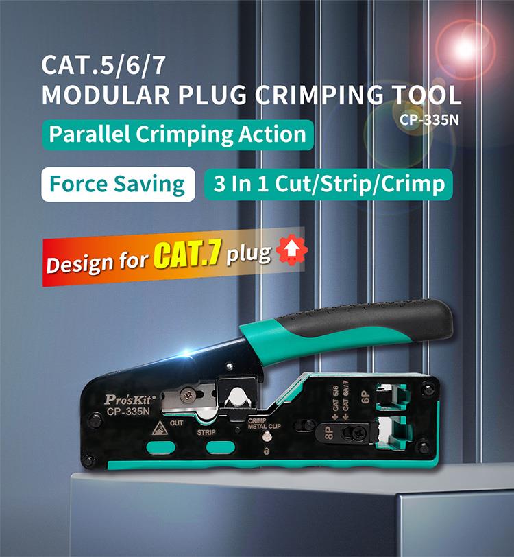 3in1 crimping tool: crimping, cutting, stripping CAT5/6/7