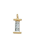 Letter pendant gold 585/rh   I, diamond 0.02 ct. WPI