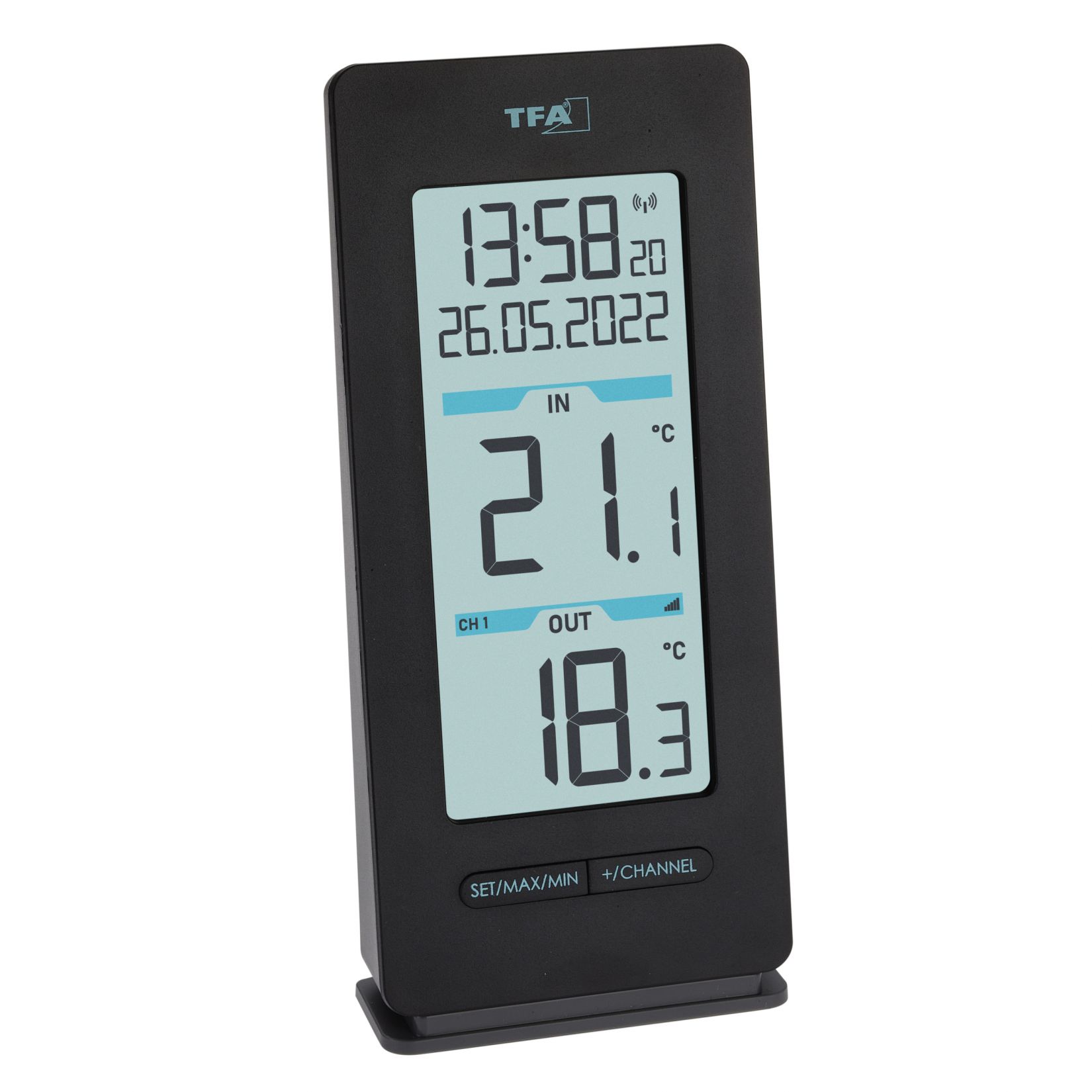 Wireless thermometer Buddy with outdoor transmitter - expandable with up to 3 transmitters