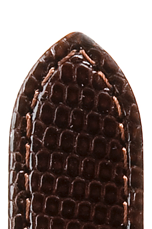 _ Leather band, lizard FS, 20mm, dark brown