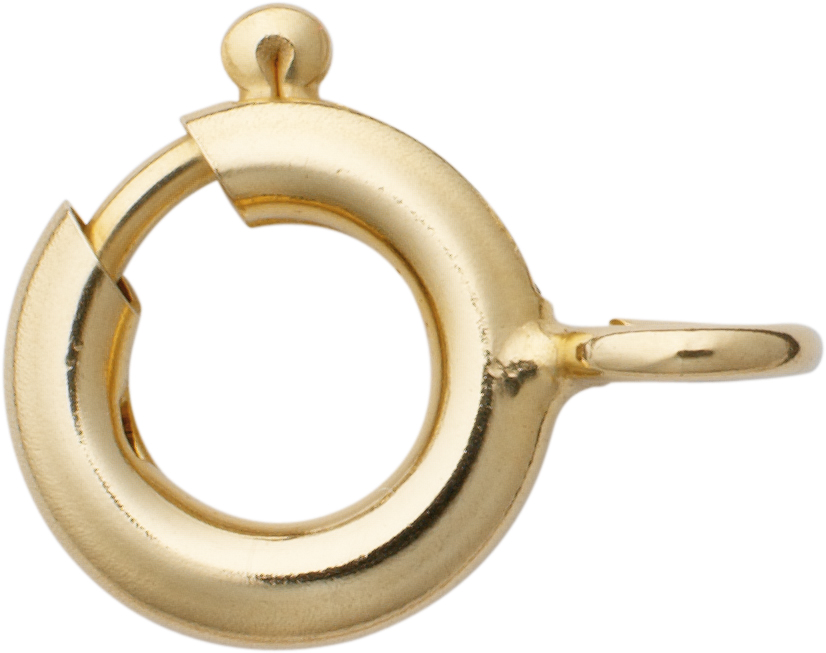 Spring ring gold 585/-Gg Ø 8.00mm without collar stable