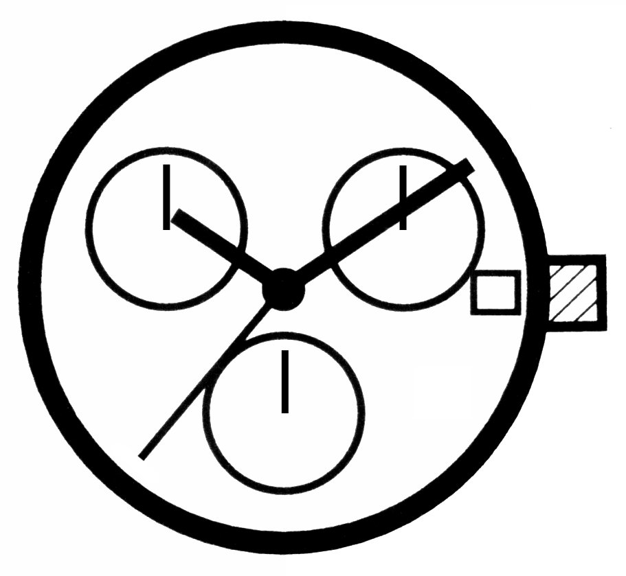 Kleinuhrwerk Quarz ETA 251.264, H1, Std.-H 2,27 KLS, D3, CHR