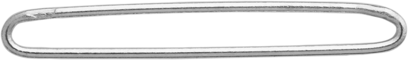 Drahtarmbandsteg Silber 925/- rhodiniert Außen 11,0mm Innen 9,00mm