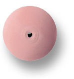 Silikonpolierer Linse, rosa (extra fein), unmontiert