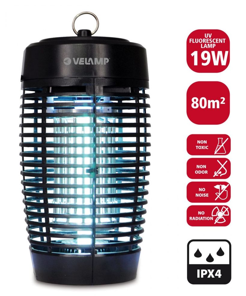 Insectenlamp 19 watt voor 80 vierkante meter - voor buitengebruik