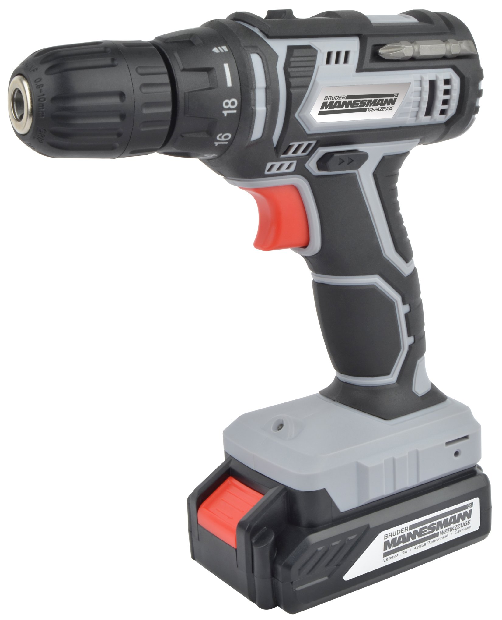 BRÜDER MANNESMANN cordless drill / driver with a second battery