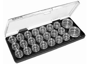 _ Bergeon jewelry box with 23 storage tins