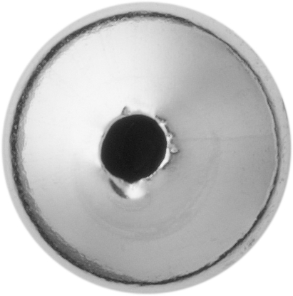 Lens silver 925/- polished, round Ø 6.00mm