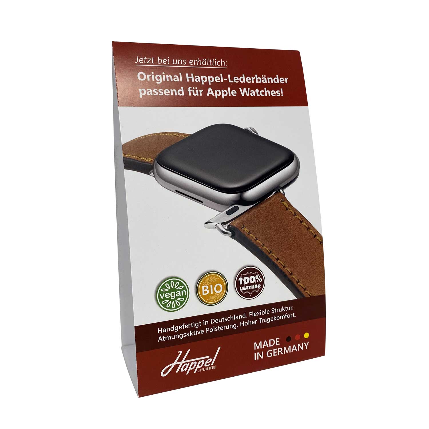 Tischaufsteller Happel-Lederbänder passend für Apple Watches
