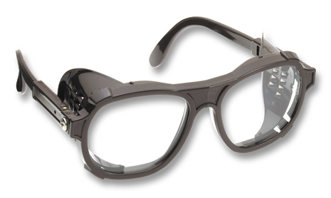 Safety glasses with colourless glasses
