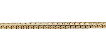 _ Collier chain gold 333/GG, snake 42cm