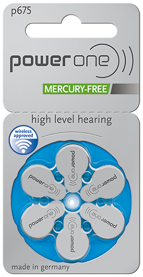 Power One 675 Hearing Aid Coin Cell <br/>Brand: Power One / Manufacturer name: 675