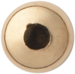 Lens gold 333/-Gg polished, round Ø 4.00mm