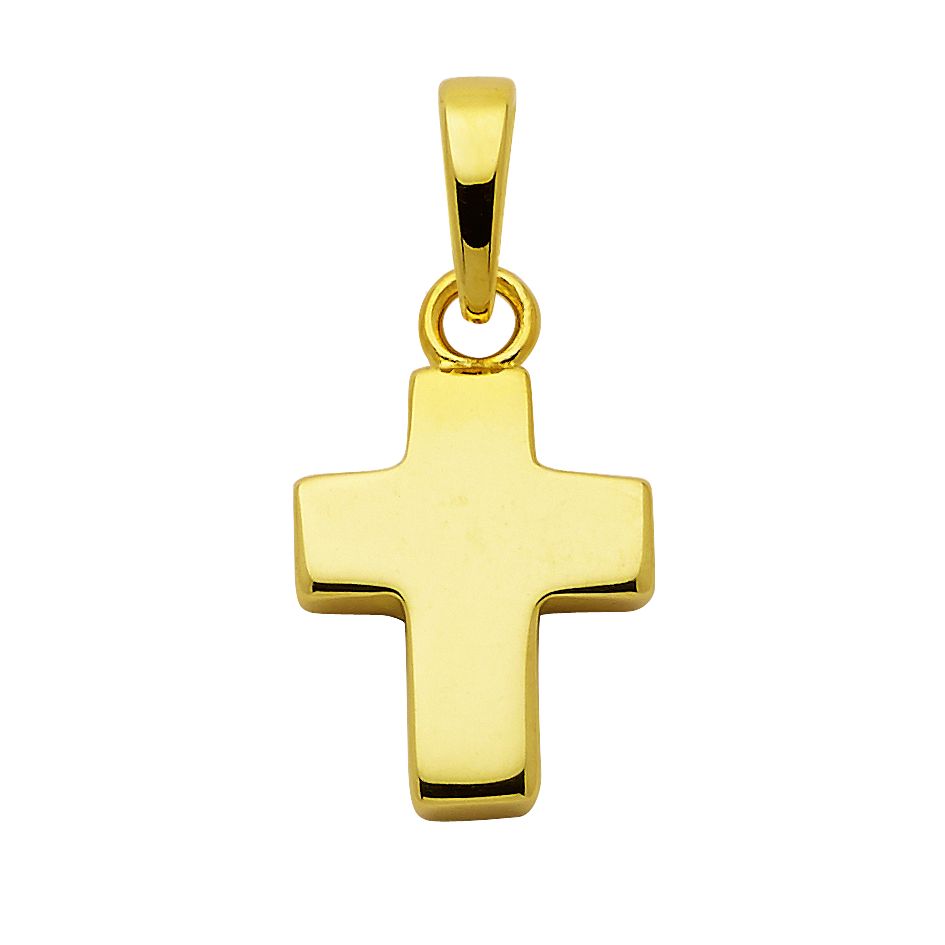 Cross 925/gold-plated polished