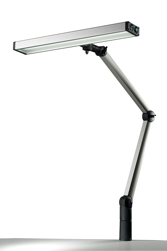 LED werkbanklamp UNILED II scharnierarm, 27W, 5200-5700K, lichtbreedte 548 mm - DIMBAAR