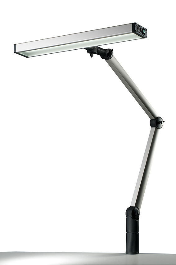 LED-Arbeitsplatzleuchte UNILED II Gelenkarm, 27W, 5200-5700K, Leuchtenbreite 548 mm