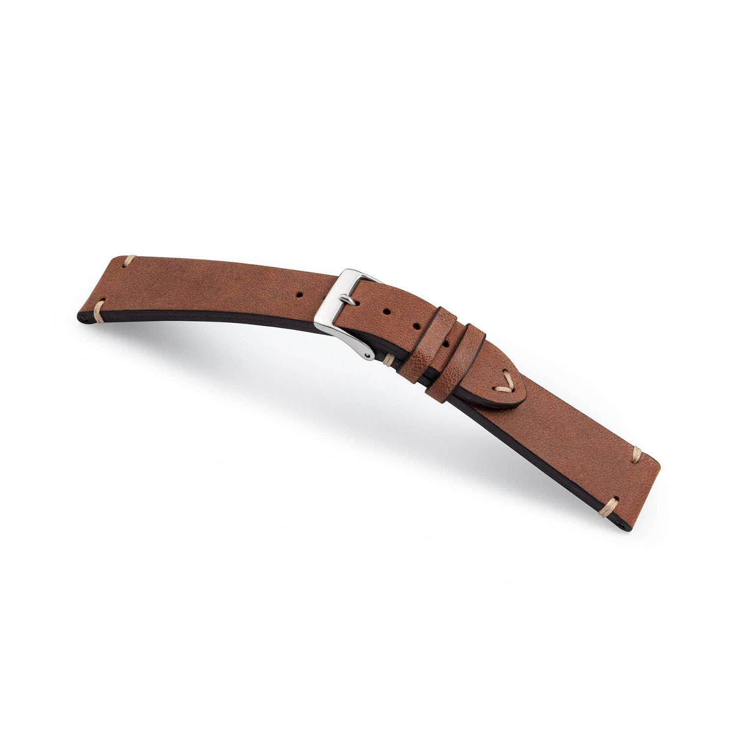 Manufakturwerk leather strap Uhlenhorst brown 24/22