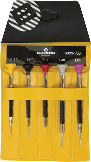 _ Screwdriver set, Delrin, 5 pcs., in plastic bag, Bergeon