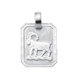 Zodiac silver 925/- Aries, square