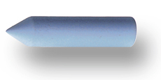 Silikonpolierer Granate, blau (fein), unmontiert